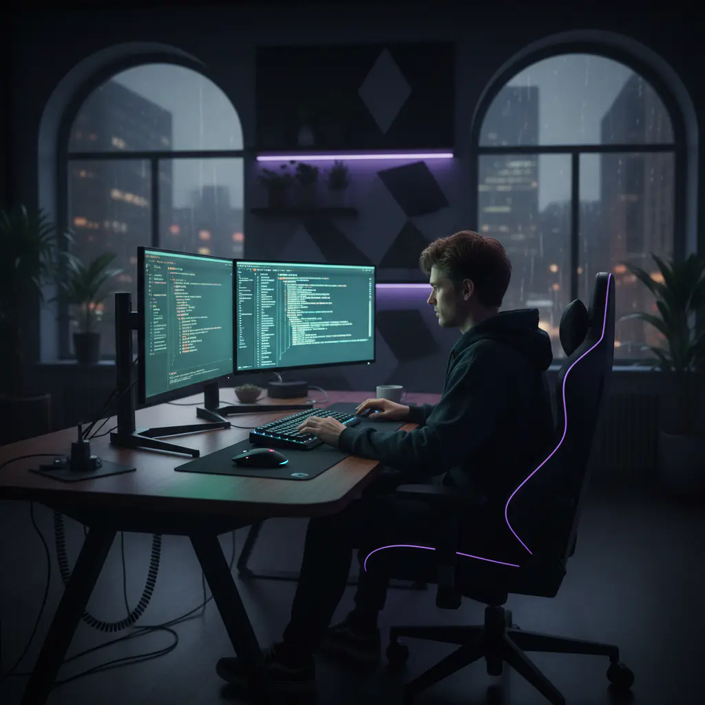 Desarrolladores en el estudio